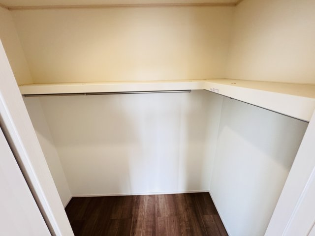 三郷市鷹野１丁目新築戸建【八木郷小学校：8分】の収納|7.25帖寝室・ウォークインクローゼット