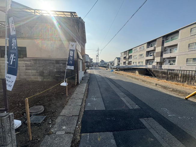 【前面道路含む現地写真】 | 山科区西野櫃川町　売地（建築条件付き）