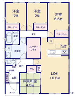 【間取り】 | 蓮田市黒浜　新築分譲住宅