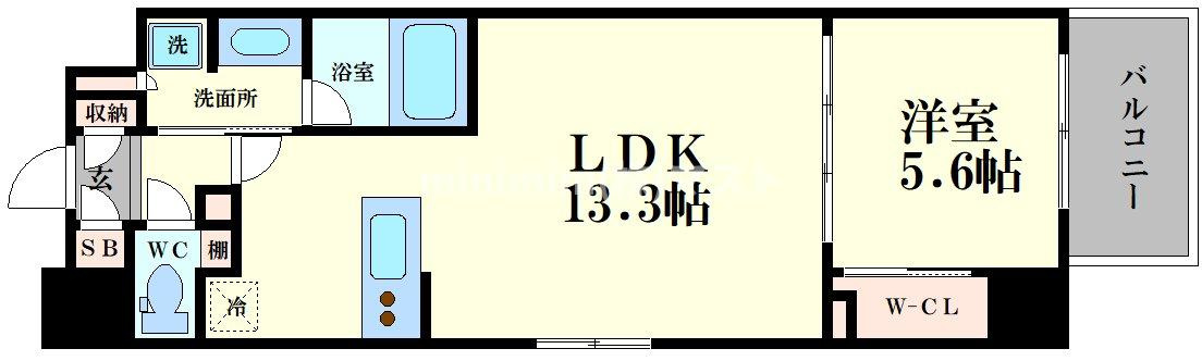 Dimus北浜の間取り