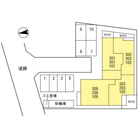 sophia court桜町の区画図