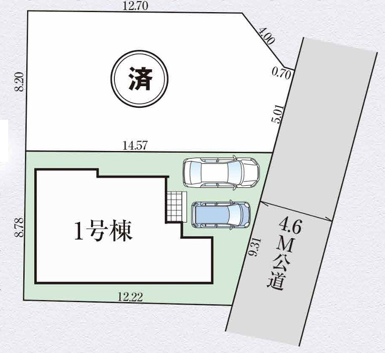 GRAFARE 東村山市秋津町20期　全2棟の区画図