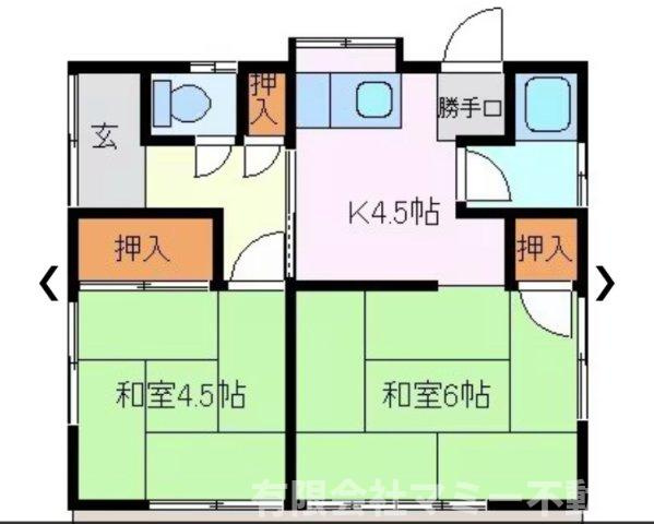 【間取り】 | 小古曾借家A