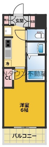 【間取り】 | エステムコート名古屋新栄Ⅱアリーナ | 間取りです。