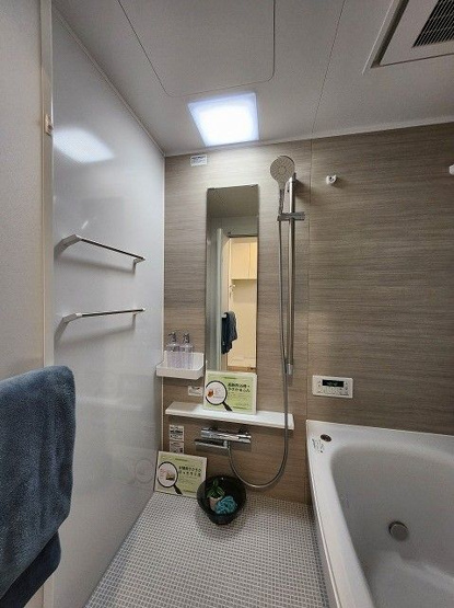 【浴室】 | サングレート長尾 | 雨の日でも洗濯に困らない浴室乾燥機、いつでも暖かいお風呂に入れる追い焚き機能付きのバスルーム