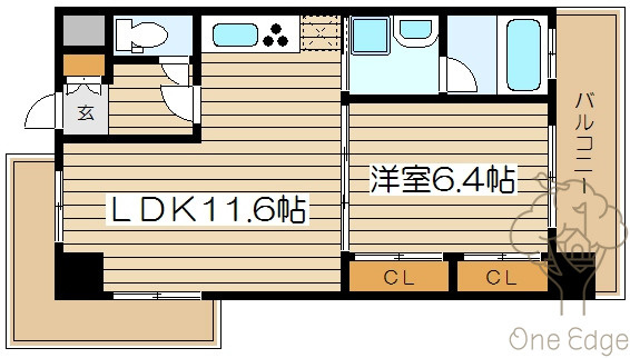 NORTH VILLAGE参番館の間取り