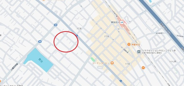 加古川市平岡町新在家　JR「東加古川駅」徒歩7分の地図