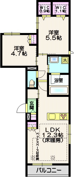 ＰＡＬＡＩＳ　ＲＡＦＦＩＮＥの間取り