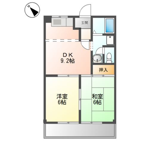 パレスさくらＡの間取り