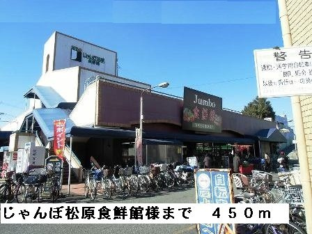 メゾン　フルールの周辺|じゃんぼ松原食鮮館様まで450m
