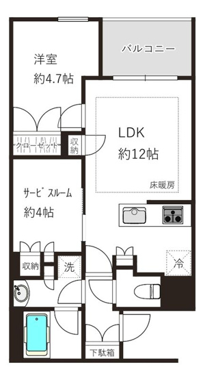 【間取り】 | サンウッド浜田山
