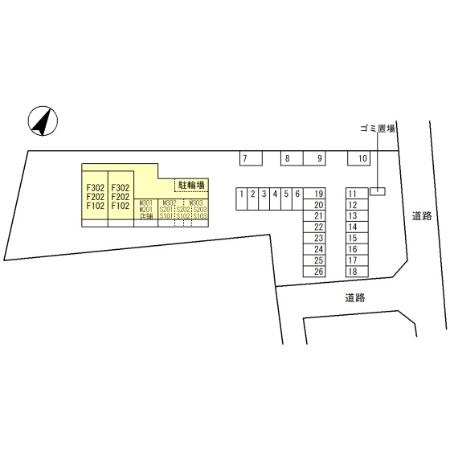 J-house太閤山 F-の区画図