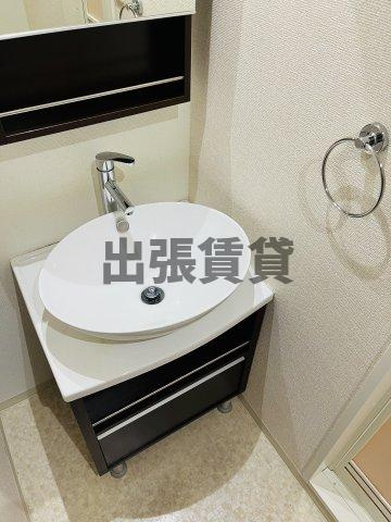 プラウランド名駅の洗面所