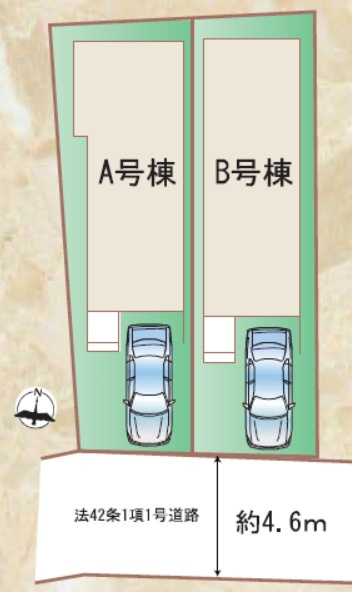 大田区南馬込　新築戸建B号棟の区画図