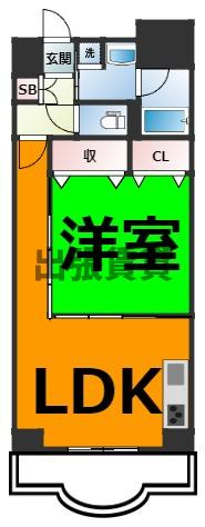 仲介手数料0円！さくらHills名駅NORTHの間取り