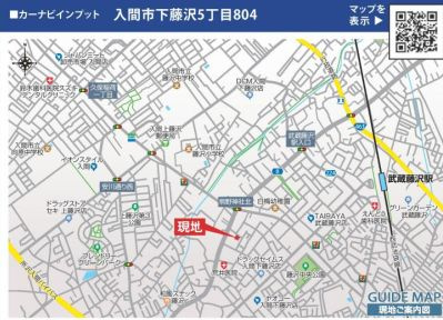 仲介手数料無料　セントフィオーレ入間市下藤沢５丁目・新築全6棟の地図
