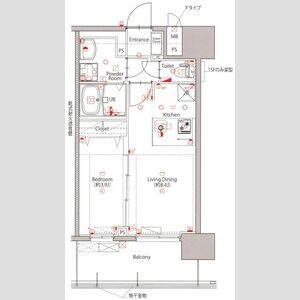 MAXIV新栄の間取り
