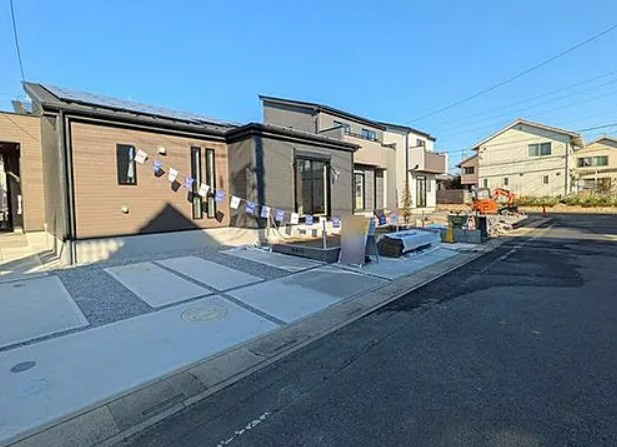 【新築】坂戸市にっさい花みず木10期 7号棟の外観|太陽光発電パネル搭載です☆
おうちまるごとファインバブルキャンペーン中！