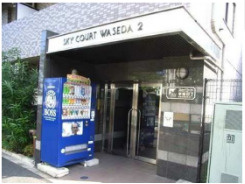 スカイコート早稲田第2のエントランス