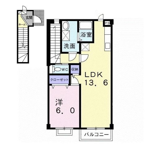 ソレアード７１Ａの間取り
