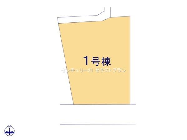 第9富士見町原之郷 1号棟の区画図|区画図