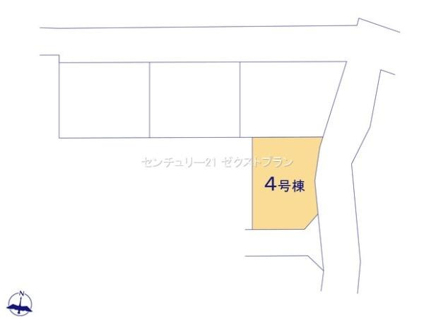 高崎箕郷町生原第7 4号棟の区画図|区画図