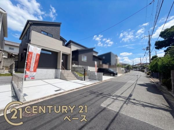 ファーストタウン学園緑ケ丘 １号棟 ／新築一戸建の前面道路含む現地写真|■現地撮影写真■前面道路は広々！駐車もラクラクです！