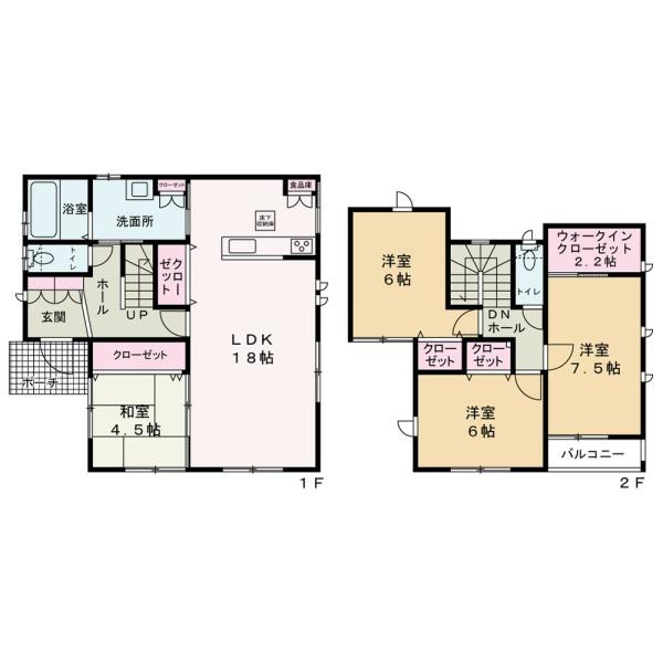 和歌山市北出島　中古戸建の間取り