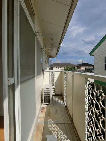 ニューシティ美保Ｂのバルコニー