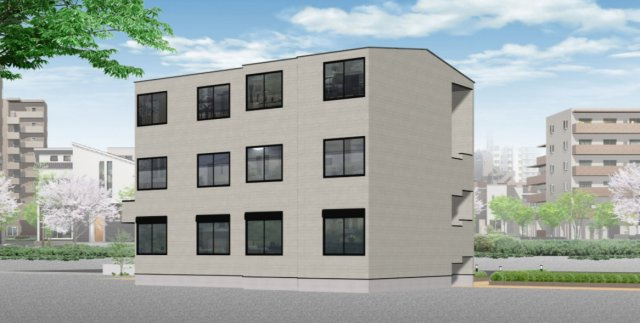 サード松戸の外観|外はこのようになっています