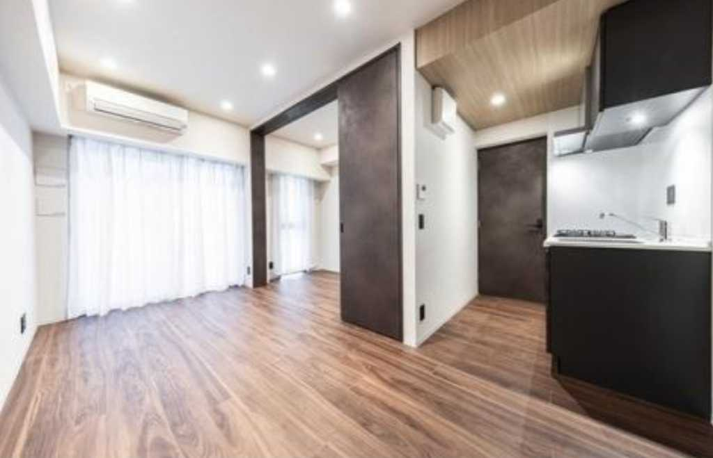 デュオフラッツ池尻大橋ノリス　新築　礼金０　ペット相談の居間・リビング