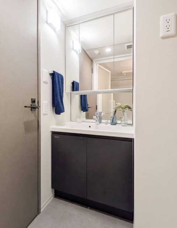 グレーシアフィット三軒茶屋　新築　ペット相談　ネット無料の洗面所|※小物はつきません