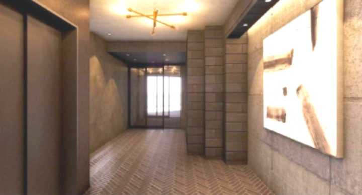 グレーシアフィット三軒茶屋　新築　ペット相談　ネット無料のロビー