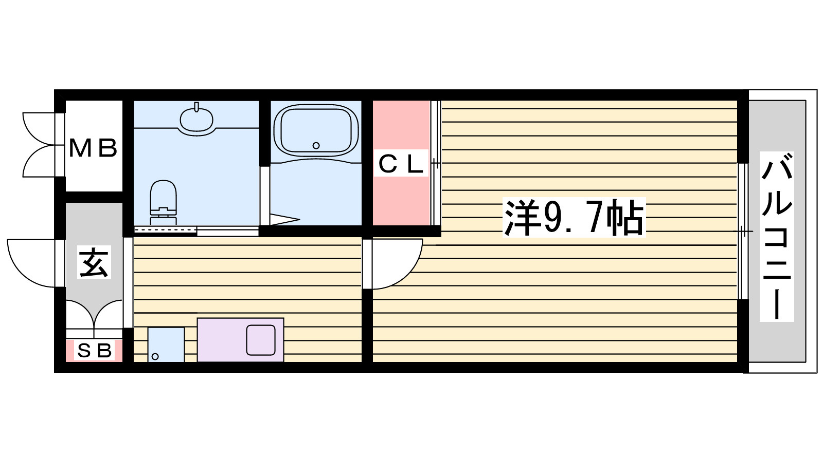 アロハ海岸通の間取り