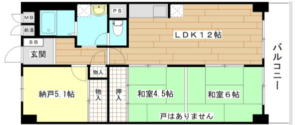 ニューライフ難波の間取り