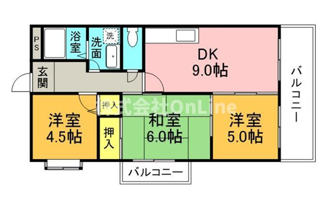 【間取り】 | カーサフィオーレ弐番館