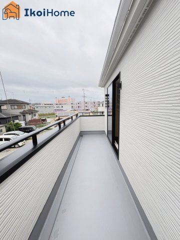 魚住町西岡22期　新築戸建　のバルコニー|【ホームページに現地動画掲載中】●年中無休：当日予約可●バルコニーには屋根はございません！