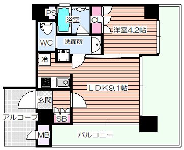 【間取り】 | ダイナシティ北浜