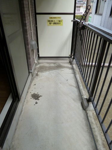 リリーパレスナルシマⅢのバルコニー