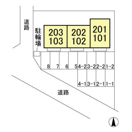 メゾン・ド・カメリアの区画図|他社様掲載物件もまとめてご紹介、ご案内可能です(^^)/