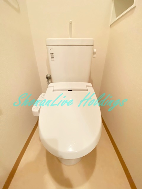 茅ヶ崎市十間坂２丁目の賃貸マンションのトイレ|清潔感のあるトイレです