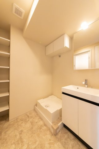 プラウドフラット浅草トレサージュの独立洗面台|独立洗面化粧台が付いています