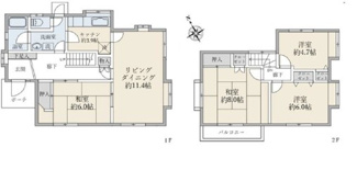 【間取り】 | 千葉市花見川区犢橋町　千葉都市モノレール「スポーツセンター」駅 | 4LDK