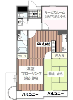【間取り】 | セイント武蔵小金井