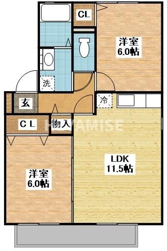 セジュールTAKAISHIの間取り|※同物件同室タイプの写真でございます※現況を優先します※