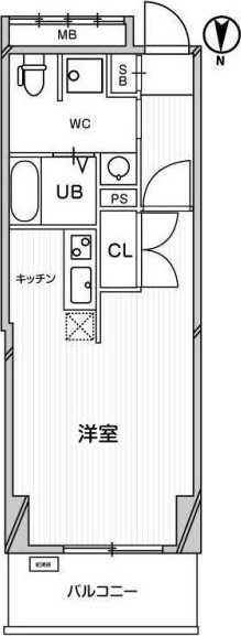 ﾌｧｲﾝﾌﾞﾙｰﾑ靱公園の間取り