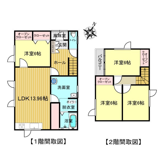 【間取り】 | 網走市向陽ヶ丘３丁目３ー２１　中古売家