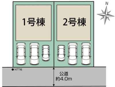 【区画図】 | 磐田市国府台 3期 新築一戸建て 1号棟 | 1号棟の区画図です
