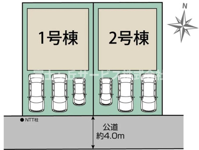 【区画図】 | 磐田市国府台 3期 新築一戸建て 2号棟 | 2号棟の区画図です