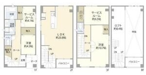 名古屋市中村区（羽衣町）の間取り